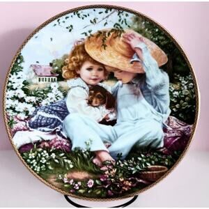 Vintage 1989 Sandra Kuck Collector Plate – “A Time to Love” – COA Included